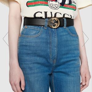 Gucci Belt interlocking G Buckle woman